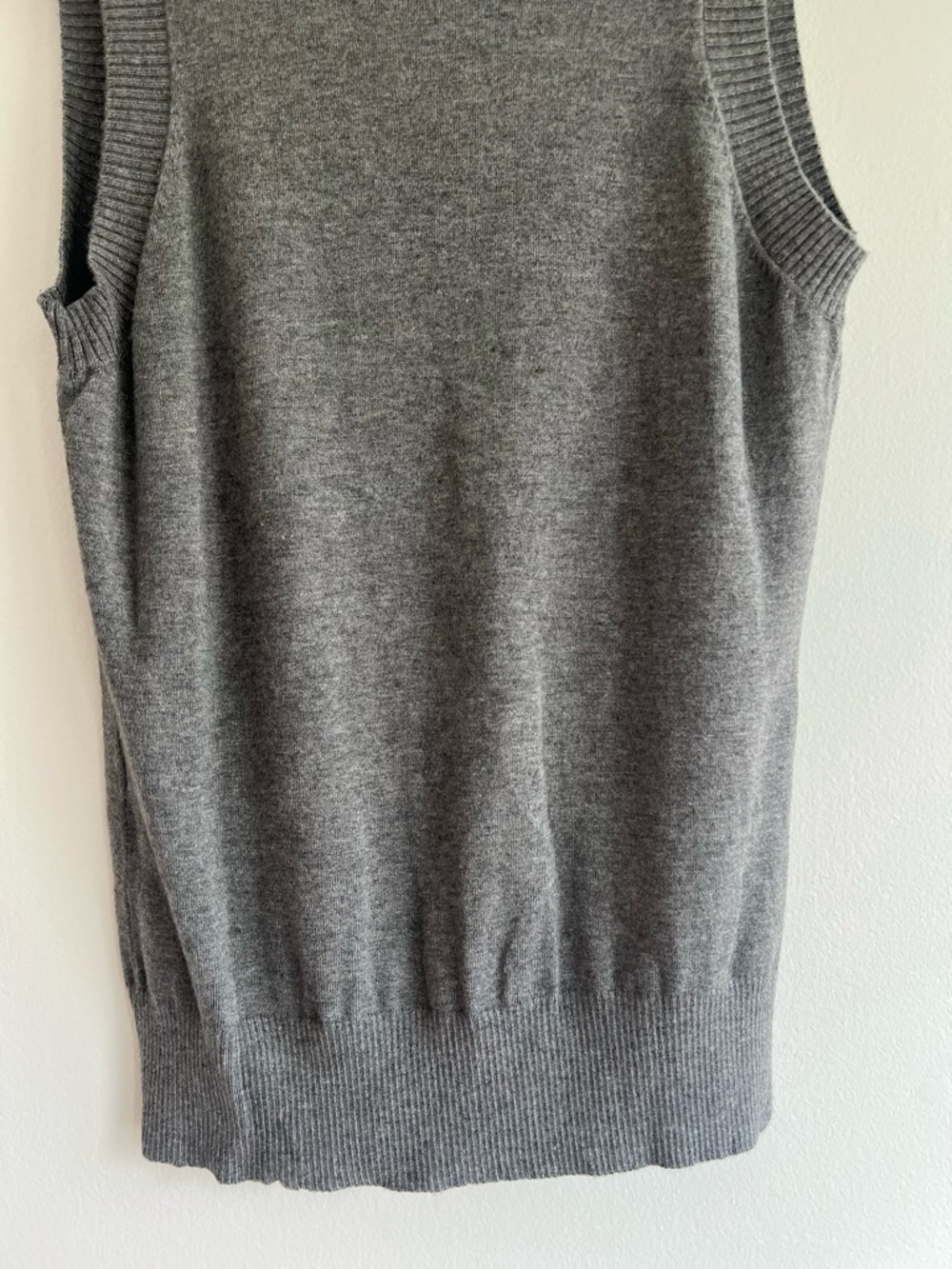 Express Charcoal Gray V-Neck Knit Sweater Vest | Women’s (S) - Picture 5 of 5